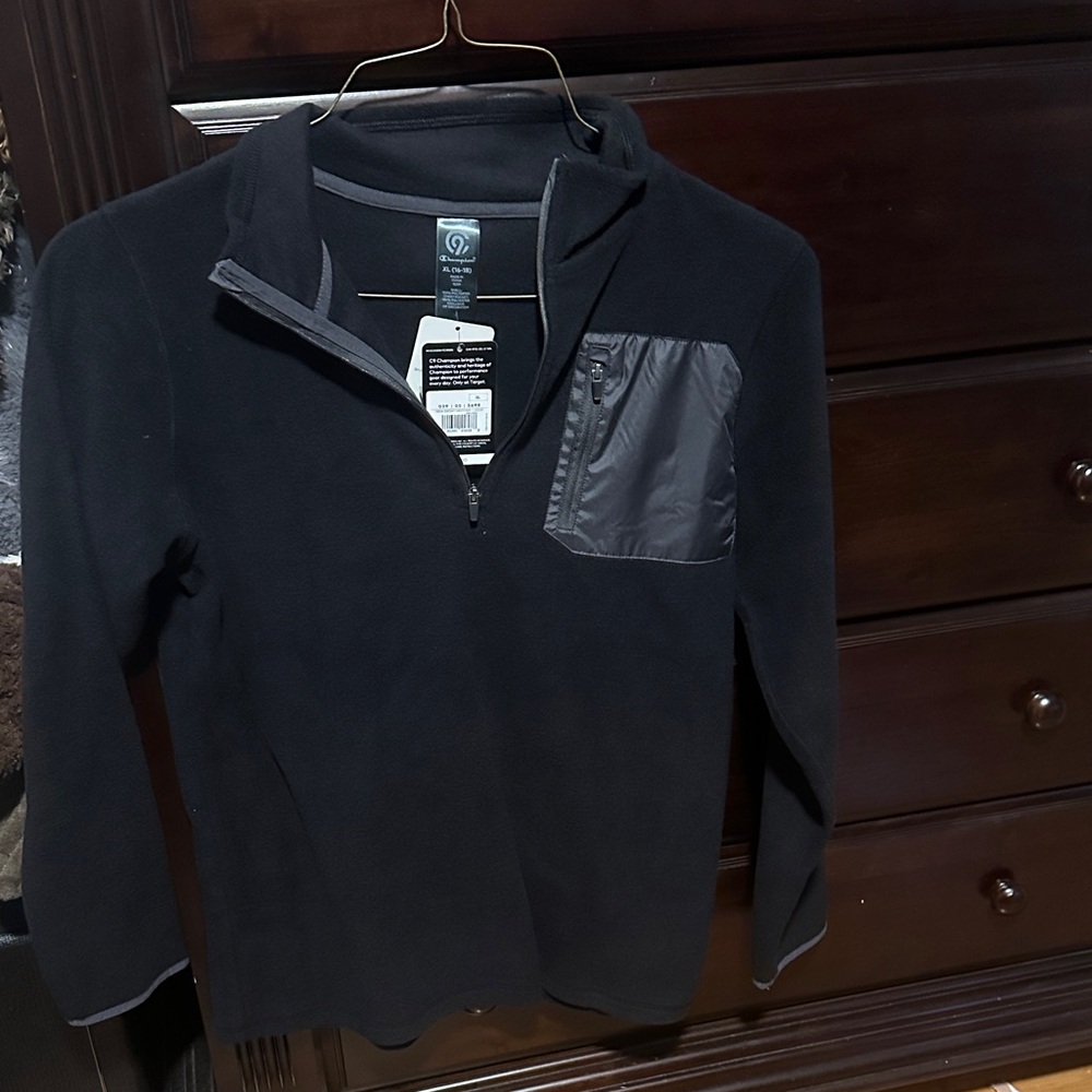 C9 by Champion Black Quarter-Zip Pullover with Pocket